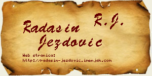 Radašin Jezdović vizit kartica
